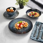 Gibson Elite Matisse 16-piece Reactive Stoneware Dinnerware Set - Cobalt