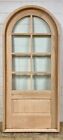 Rustic Solid White Oak Lumber Arched Door You Choose Size And Glass Beautiful