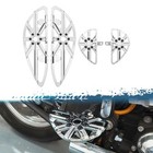 Motorcycle Floorboards Set Driver Front Footboards And Rear Passenger Foot Pe   