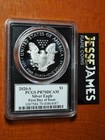 2020 S Proof Silver Eagle Pcgs Pr70 Dcam Fdi Cleveland   Balan Dual Signed Label