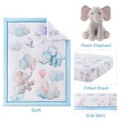 4 Piece Crib Bedding Set For Baby Boys Girls  Infant Nursery Baby Bedding Set   