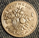 1992 French Polynesia 20 Francs Coin