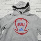 Sju Hoodie Sweatshirt Mens Small Gray Ncaa Basketball Adidas Pullover Graphic