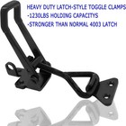 4pack Heavy Duty Toggle Latch Clamp  1320lbs 4003 Latch-style 4003  Black 