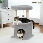 Cat Tree Condo 27  Cat Tower With Large Top Perch And Scratching Posts For Kitte