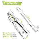 9 Pcs Lobster Crackers And Picks Set  Stainless Steel Crab Leg Tools  Silver 