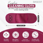 Finger Grip Eyeglass Cleaner  4 Pack      Premium Microfiber Glasses Cleaning Clot