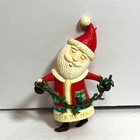 Hallmark Keepsake Boughs Of Holly Santa Christmas Ornament 2017