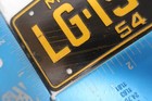 Scratch  Cereal Premium 1954 Maryland Wheaties Mini Bicycle License Plate Lg1953