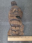 Vintage Northwest Coast Wood Carving Thunderbird Kwakuitl Plaque Signed A  Hunt