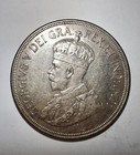 1928 Cyprus Under Uk King George V 0 84oz Silver 45 Piastres Coin 