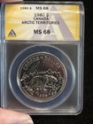 1980 Canada Artic Territories Anacs Ms68 Uncirculated Dollar  1