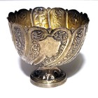 Zarf Antique Ottoman  900 Silver Holder For Porcelain Turkish Coffee Cups Tughra