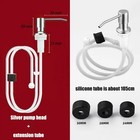 1 2 Pcs 360   Stainless Steel Kitchen Sink Liquid Soap Dispenser Pump Bottle Tube