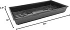 10  X 20  Quad Thick Plastic Seed Starting Tray  Black  2 5   No Drainage Holes