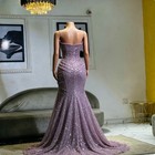 Sweetheart High Split Luxury Evening Gown Wedding Mermaid Prom Dress