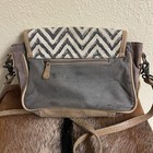 Myra Bag Artistic Chevron Cowhide Shoulder Handbag Crossbody Western Bag Aztec