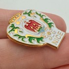 Nice France Coat Of Arms Lapel Pin Enamel French Riviera Travel Souvenir Vintage