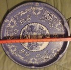 Vintage Daher Decorated Ware Tin Chinoiserie Blue And White Made In England
