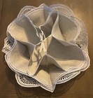 Vintage Handmade Renaissance Belgian Linen Laced Liners  3 Pieces