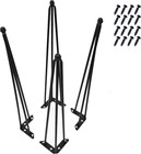 Set Of 4 Durable 30-inch Hairpin Legs For Coffee   Dining Tables - Black Finish