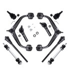 10pcs Susp Kit Ctrl Arm Sway Link Ball Jt Tie Rod For 11-19 Chevy gmc2500-3500hd