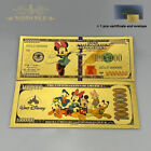 12pcs lot America Disney Dollar Mickey Mouse Duck Magic Gold Banknote