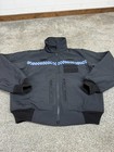 Ex Police Black Soft Shell Fleece Jacket Security Patrol Tv Film Model 786