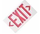 Led Emergency Exit Light Sign-battery Backup Ul924 Fire Red Letter Double Face