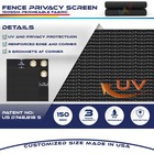 Customize 6ft Privacy Screen Fence Black Commercial Windscreen Shade Cover1-160