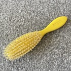 Prophylactic 1930s Yellow Hairbrush Wood Handle Made In Usa Antique vintage