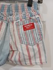 Rare Vintage Oshkosh Denim Shorts Red White          Striped Made In Usa 2t