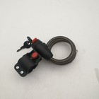 Mountain Bike Cable Lock Black Plastic Coated Steel Security Lock