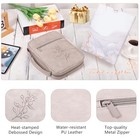 Large Pu Leather Bible Cover For Men  Women Large Grey Style B - Pu Leather