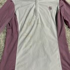 Child   s Xl White pink Romfh Long Sleeve Horseback Riding Show Shirt