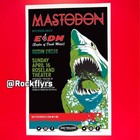 Mastodon 2017 Concert Promo 11x17 Street Poster  Portland Oregon