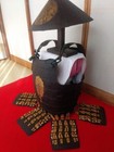 Authentic Edo Period Armor Kashiwa Mon Cuirass Yoroi Kabuto Gusoku From Japan