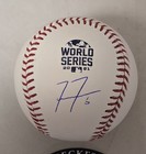 Freddie Freeman Signed 2021 Official World Series Baseball Braves Beckett Auto 