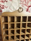 Vintage Wooden 60 Slot Thimble Display Rack Wall Hanging