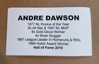 Cubs Andre Dawson Signed Autographed Official Major League Baseball Tristar Coa
