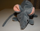 Vintage Retired Folkmanis Folktails Gray Mouse Hand Puppet Glove 8  Long
