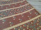 Bty Vintage Chintz Polished Polycotton Cottage Mauve Striped Tulips Fabric