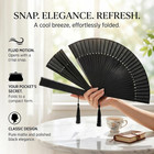 Folding Hand Fan For Women - Foldable Chinese Japanese Vintage Bamboo Silk Fan -