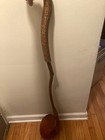 Rare Huge Carved Wood Crooked Golf Club Putter Sculpture Art Piece Read