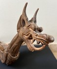Vintage Balinese Bali Wood Carved Flying Dragon Hanging Decor Sculpture 21   