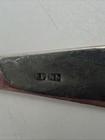 Antique Silver Plated Mustard  pot   Spoon With Bristol Blue Glass Liner H6 5   