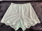 Vintage 1950 s Vanity Fair Tricot Sheer Mint Green Panties Wide Gusset Sz 5