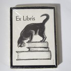 Vintage Antioch Ex Libris Black Cat On Books Bookplates Sealed 30 Count