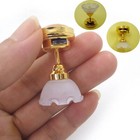 1 12 Dollhouse Miniature Lights Living Room Ceiling Light Battery Operated Lamp