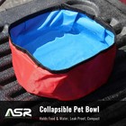Asr Outdoor Folding Collapsible Waterproof Pet Travel Food Water Bowl With Clip
